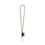 Lanyard TUBE Long (&Oslash; 7 mm). Erh&auml;ltlich in 96 Pantone&reg;-Farben und vollst&auml;ndig individualisierbar - Gelb/Hellblau