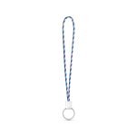 Lanyard TUBE Long (&Oslash; 7 mm). Erh&auml;ltlich in 96 Pantone&reg;-Farben und vollst&auml;ndig individualisierbar - Lila/Hellblau