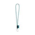 Lanyard TUBE Long (&Oslash; 7 mm). Erh&auml;ltlich in 96 Pantone&reg;-Farben und vollst&auml;ndig individualisierbar - Wei&szlig;/hellblau