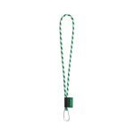 Lanyard TUBE Long (&Oslash; 7 mm). Erh&auml;ltlich in 96 Pantone&reg;-Farben und vollst&auml;ndig individualisierbar - Wei&szlig;/Gr&uuml;n