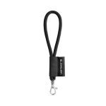 Lanyard TUBE Short (&Oslash; 7 mm). Dispon&iacute;vel em 96 cores Pantone&reg; e totalmente personaliz&aacute;vel - Preto