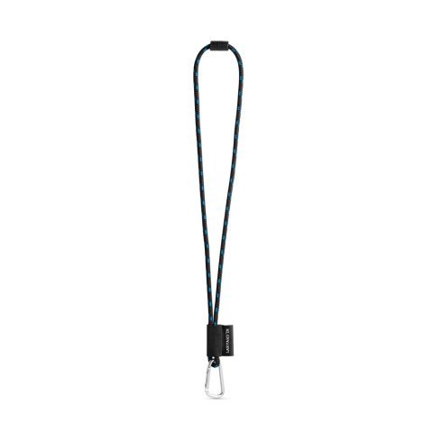 Lanyard NAUTIC Long (&Oslash; 7 mm). Finns i 12 standardf&auml;rger och helt anpassningsbar - Svart/Kungsbl&aring;