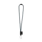 Lanyard NAUTIC Long (&Oslash; 7 mm). Finns i 12 standardf&auml;rger och helt anpassningsbar - Svart/Kungsbl&aring;