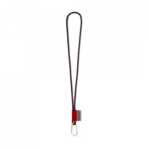 Lanyard NAUTIC Long (&Oslash; 7 mm). Avilable in 12 standard colors and fully customizable - Black/Red