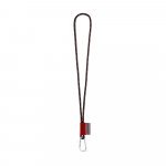 Lanyard NAUTIC Long (&Oslash; 7 mm). Avilable in 12 standard colors and fully customizable - Black/Red