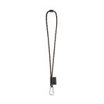 Lanyard NAUTIC Long (&Oslash; 7 mm). Finns i 12 standardf&auml;rger och helt anpassningsbar - Svart/Orange