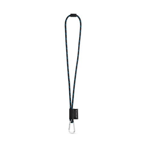 Lanyard NAUTIC Long (&Oslash; 7 mm). Disponible en 96 colores Pantone&reg; y totalmente personalizable - Negro/Azul royal