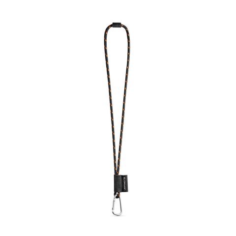 Lanyard NAUTIC Long (&Oslash; 7 mm). Disponible en 96 colores Pantone&reg; y totalmente personalizable - Negro/Naranja