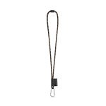 Lanyard NAUTIC Long (&Oslash; 7 mm). Disponible en 96 colores Pantone&reg; y totalmente personalizable - Negro/Naranja