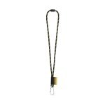 Lanyard NAUTIC Long (&Oslash; 7 mm). Disponible en 96 colores Pantone&reg; y totalmente personalizable - Negro/Amarillo