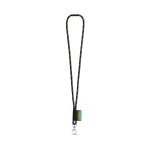 Lanyard NAUTIC Long (&Oslash; 7 mm). Disponible en 96 colores Pantone&reg; y totalmente personalizable - Negro/Verde
