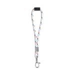 Lanyard NAUTIC Short (&Oslash; 7 mm). Saatavilla 96 Pantone&reg;-v&auml;riss&auml; ja t&auml;ysin muokattavissa - 301 - Valkoinen