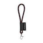 Lanyard NAUTIC Short (&Oslash; 7 mm). Saatavilla 96 Pantone&reg;-v&auml;riss&auml; ja t&auml;ysin muokattavissa - Musta/Punainen