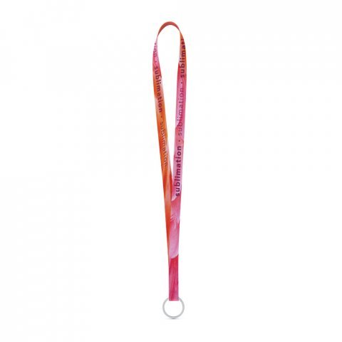 Lanyard SUBLIMATION Long Slim II (15 mm) aus Polyester, beidseitig sublimiert und vollst&auml;ndig individualisierbar