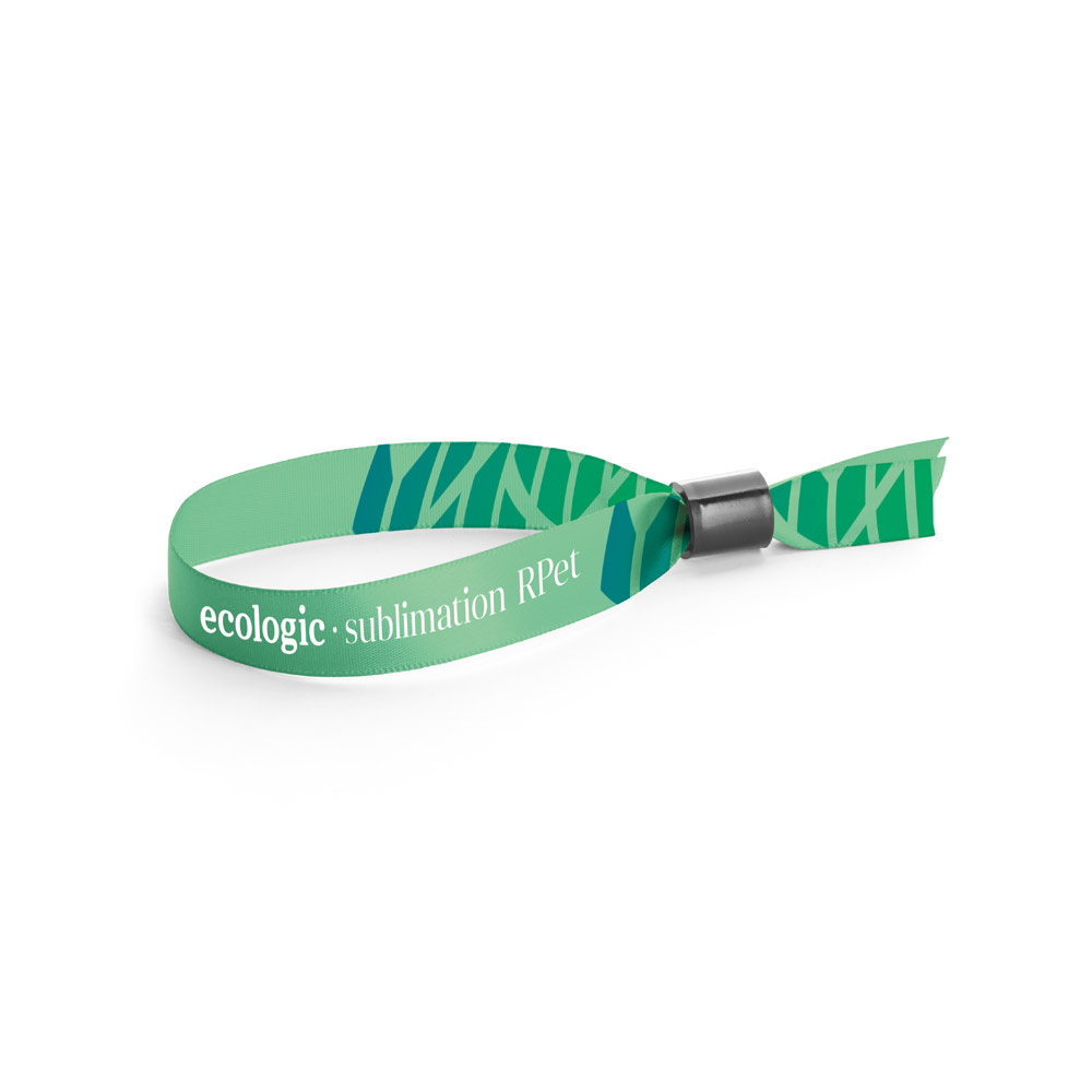 Pulseira Lanyard SUBLIMATION Slim II (15 mm) em poliéster reciclado (100% rPET), sublimação dos 2 lados e totalmente personalizável — Personalizado