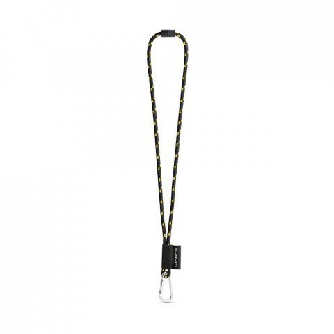 75091. КОМПЛЕТ НАУТИЧКИ ПРЕНИК (&Oslash; 7 mm) са карабинером у облику слова D од 55 mm и сигурносном копчом од &Oslash; 7 mm - Crna/Žuta