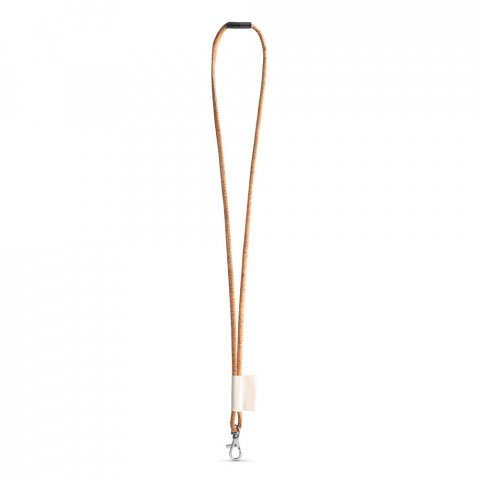 75096. КОМПЛЕТ ПЕТЉАСТА ПРИВЛАКА ЗА ТРЕСКУ ОД ПЛУТЕ Дугачка (&Oslash; 5 mm) са кукицом за окидач од 9 mm и сигурносном копчом од &Oslash; 5 mm - Natural