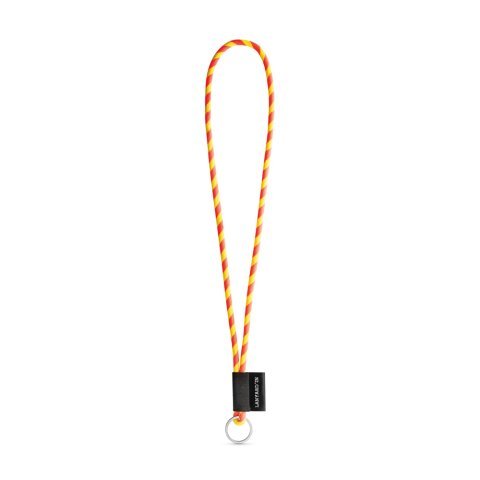 Lanyard TUBE Long (&Oslash; 7 mm). Finns i 17 standardf&auml;rger och helt anpassningsbar - Hexachrome gul/Hexachrome Orange