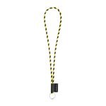 Lanyard TUBE Long (&Oslash; 7 mm). Finns i 17 standardf&auml;rger och helt anpassningsbar - Hexachrome gul/Svart