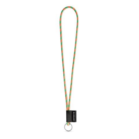 Lanyard TUBE Long (&Oslash; 7 mm). Finns i 17 standardf&auml;rger och helt anpassningsbar - Hexachrome gr&ouml;n/Orange
