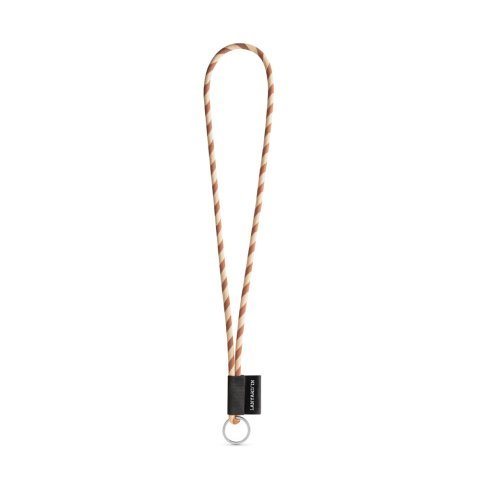 Lanyard TUBE Long (&Oslash; 7 mm). Finns i 17 standardf&auml;rger och helt anpassningsbar - Brun/Beige