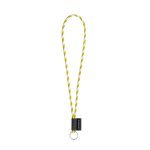 Lanyard TUBE Long (&Oslash; 7 mm). Finns i 17 standardf&auml;rger och helt anpassningsbar - Vit/Gul