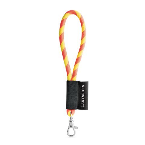 Lanyard TUBE Short (&Oslash; 7 mm). F&aring;s i 17 standardfarver og kan tilpasses fuldt ud - Hexachrome gul/Hexachrome Orange