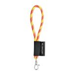 Lanyard TUBE Short (&Oslash; 7 mm). F&aring;s i 17 standardfarver og kan tilpasses fuldt ud - Hexachrome gul/Hexachrome Orange