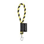 Lanyard TUBE Short (&Oslash; 7 mm). F&aring;s i 17 standardfarver og kan tilpasses fuldt ud - Hexachrome gul/Sort