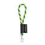 Lanyard TUBE Short (&Oslash; 7 mm). F&aring;s i 17 standardfarver og kan tilpasses fuldt ud - Gul/Gr&oslash;n