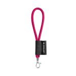 S&AElig;T Lanyard TUBE Kort (&Oslash; 7 mm) med 9 mm karabinhage - 312 - Pink