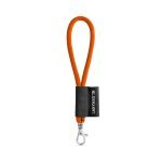 S&AElig;T Lanyard TUBE Kort (&Oslash; 7 mm) med 9 mm karabinhage - Hexachrome Orange