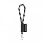 S&AElig;T Lanyard TUBE Kort (&Oslash; 7 mm) med 9 mm karabinhage
