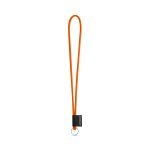 S&AElig;T Lanyard TUBE Lang (&Oslash; 7 mm) med Ring &Oslash; 32 mm - Hexachrome Orange
