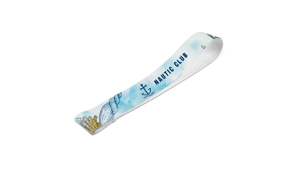 Lanyard SUBLIMATION Short I (20 mm) em poliéster, sublimação de 1 lado e totalmente personalizável — Personalizado
