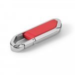 77502. Zas&uacute;vateľn&aacute; jednotka USB s kapacitou až 32 GB s karab&iacute;nou - 302 - Červen&aacute;