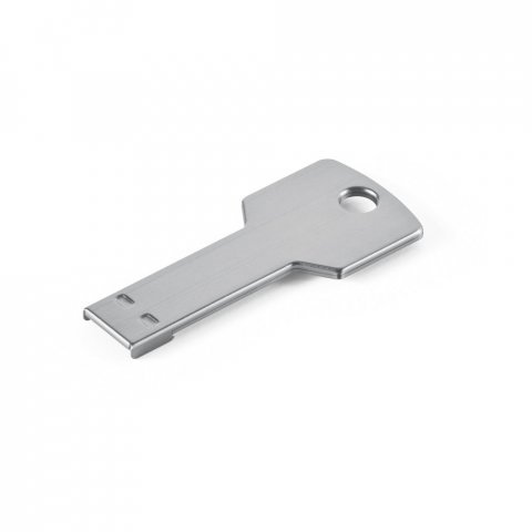 77506. UDP flash disk v tvare kľ&uacute;ča až do 32 GB - Sat&eacute;novo strieborn&aacute;