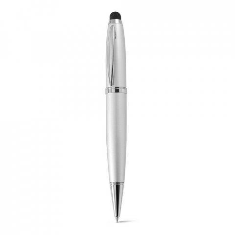 . UDP kuglepen flashdrive op til 32GB med touch tip - Satin s&oslash;lv