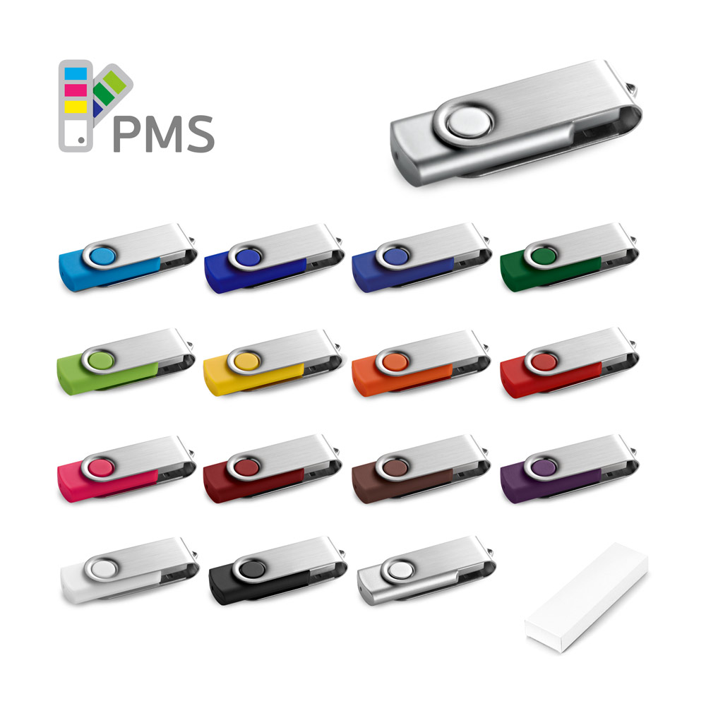 Pen Drive até 128GB com caixa branca — Personalizado