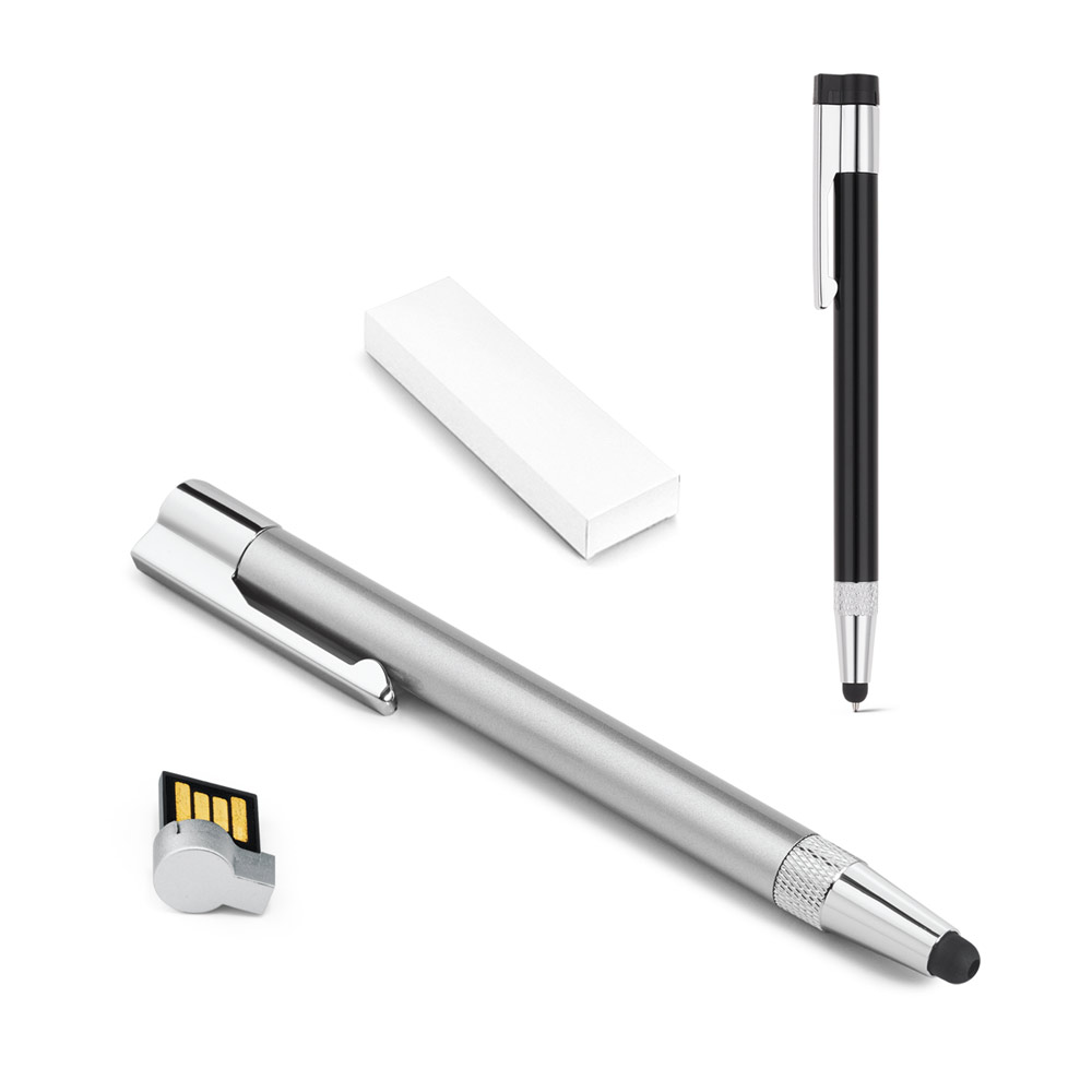 Pen UDP até 32GB Esferográfica em alumínio — Personalizado