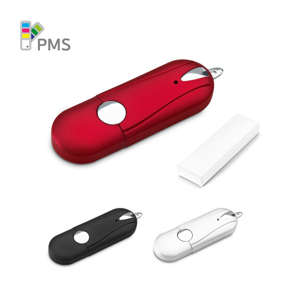 Pen Drive até 32GB com acabamento em borracha — Personalizado