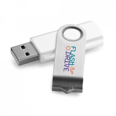 . USB-stick tot 32GB geleverd in polybag - 301 - Wit