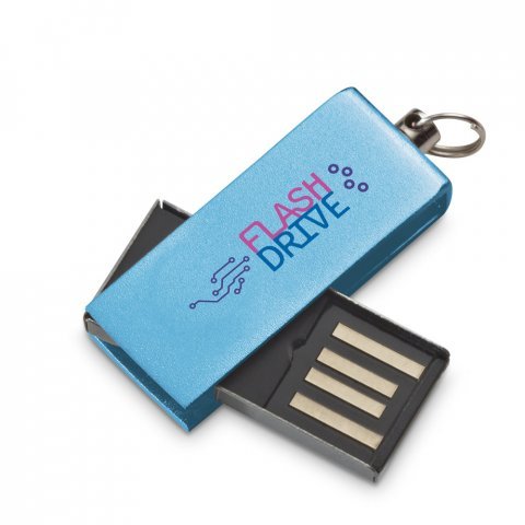 . USB Stick bis zu 32 GB mit farbigem Clip - 304 - Hellblau