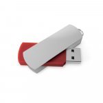 . Behajthat&oacute; USB pendrive, f&eacute;m klipszel, max 32 GB - 302 - Piros