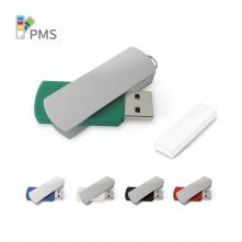 Pen Drive até 32GB retrátil com clipe de metal