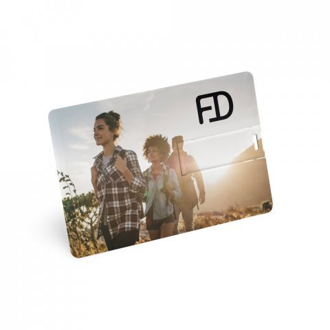 . UDP флаш устройство до 32 GB във формат на карта с височина 3 мм - 301 - бял