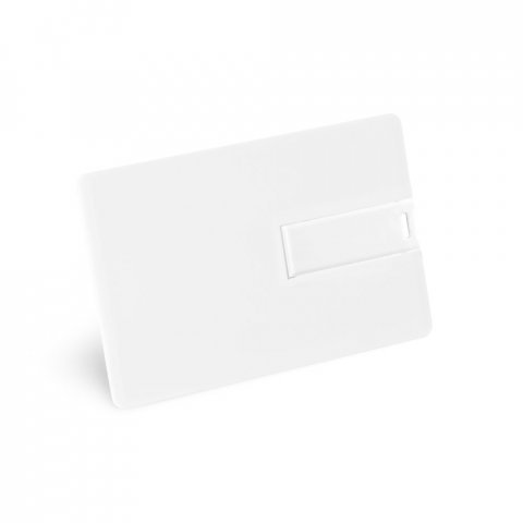 . UDP флаш устройство до 32 GB във формат на карта с височина 3 мм - 301 - бял