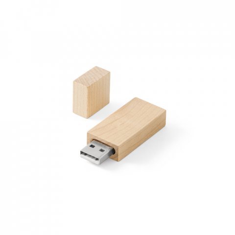 . USB wooden flash drive up to 128GB - Light natural
