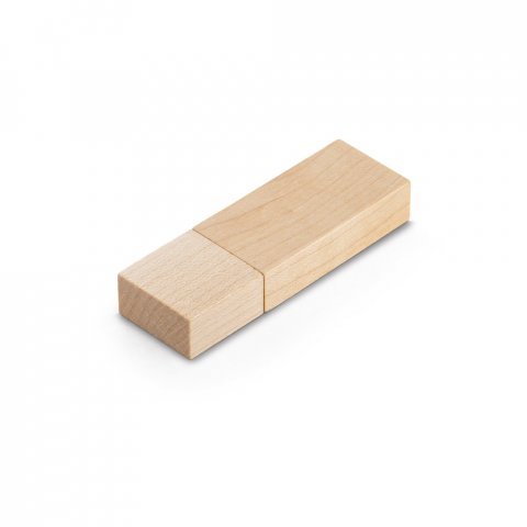 . USB wooden flash drive up to 128GB - Light natural