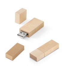 . USB-stick van hout tot 128GB